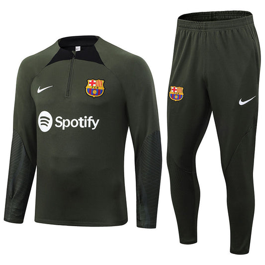 Barcelona Green Halfzip Tracksuit 23/24