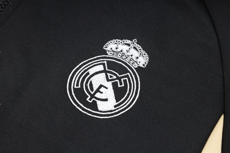 Real Madrid Black Hoody Tracksuit 23/24