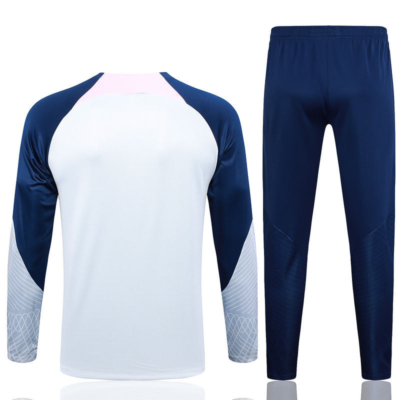 Tottenham Dark Light Gray Halfzip Tracksuit 23/24