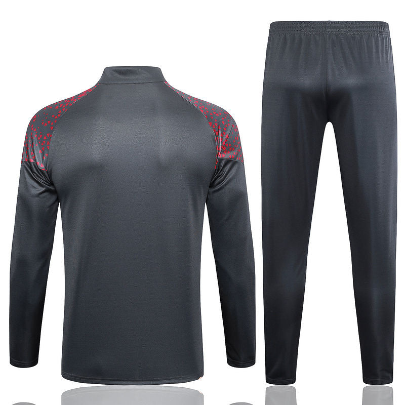 Man City Gray Halfzip Tracksuit 23/24