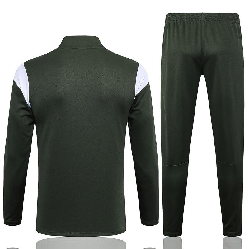 Man City Green Halfzip Tracksuit 23/24
