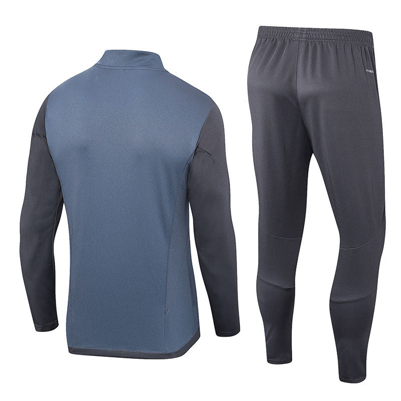 Real Madrid Gray Halfzip Tracksuit 23/24