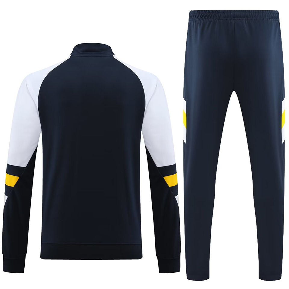 Real Madrid Black Halfzip Tracksuit 23/24