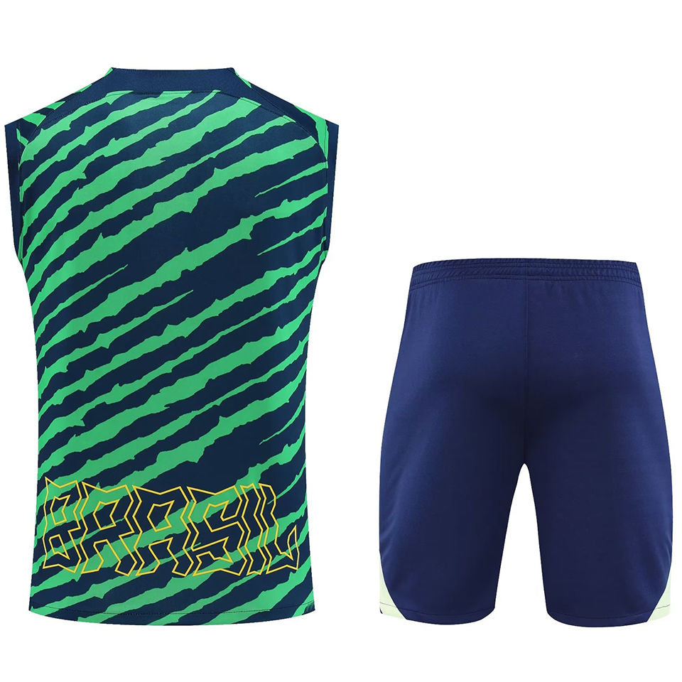 Brazil Green Short Training Set No Sleeves 23/24