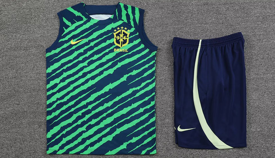 Brazil Green Short Training Set No Sleeves 23/24
